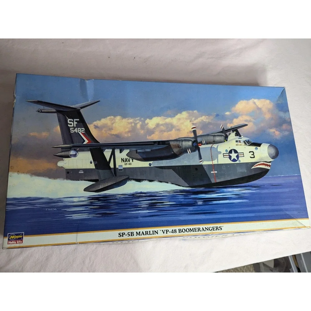 Vintage Hasegawa SP-5B Marlin VP-48 Boomerangers military model airplane‎ kit